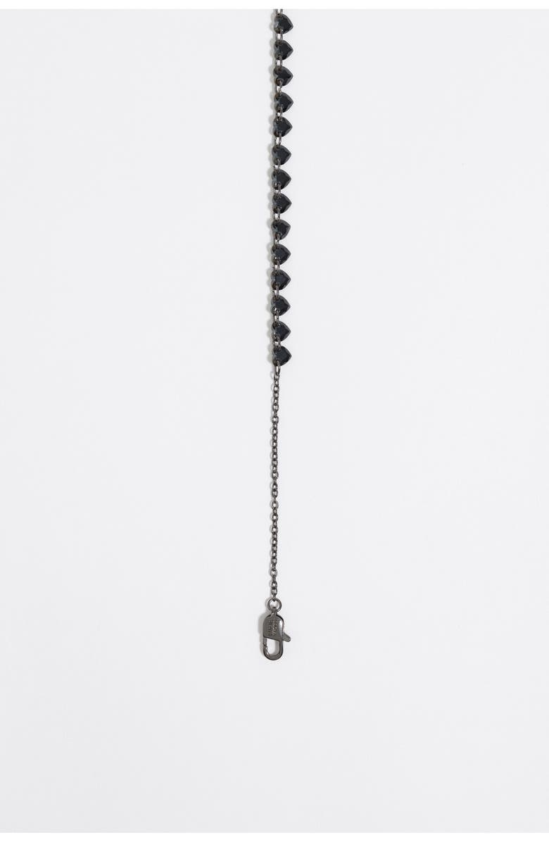 Bimba y Lola Hearts Necklace, Alternate, color, Black