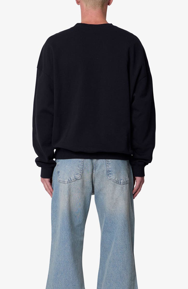 mnml Heavyweight Basic Crewneck Sweatshirt, Alternate, color, Black