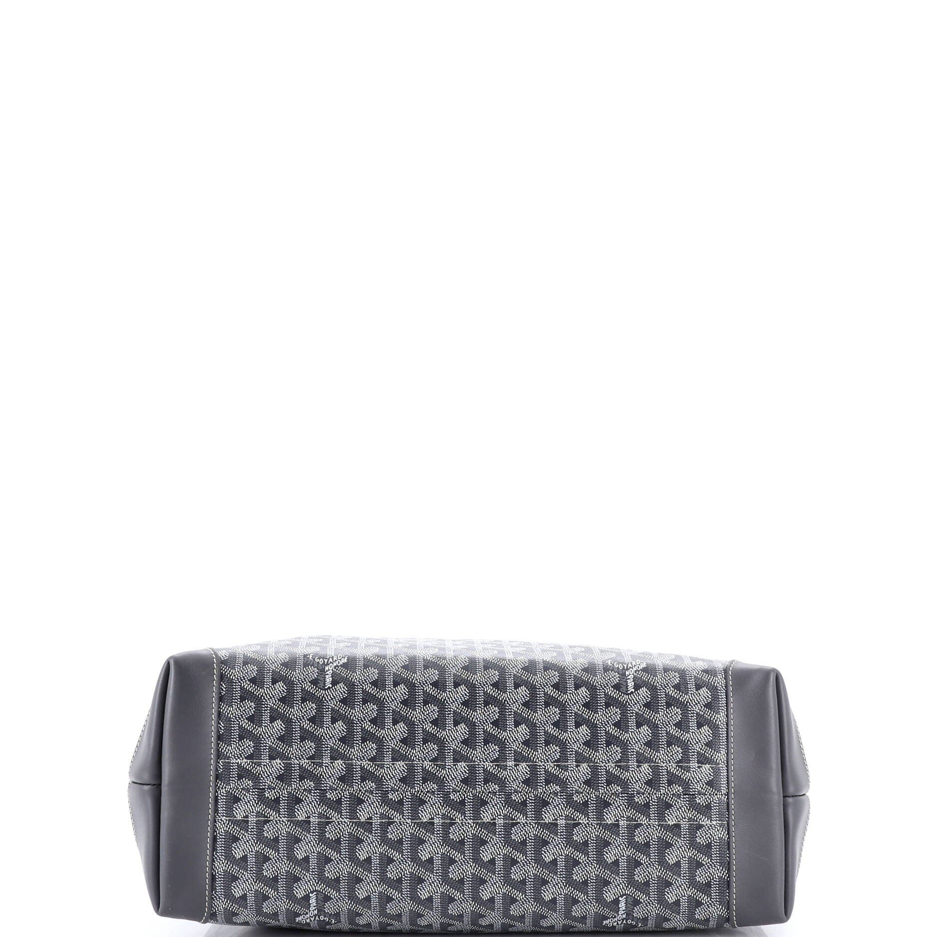 Pre-Owned Goyard Bellechasse Bag Coated Canvas PM, Alternate, color, Gray