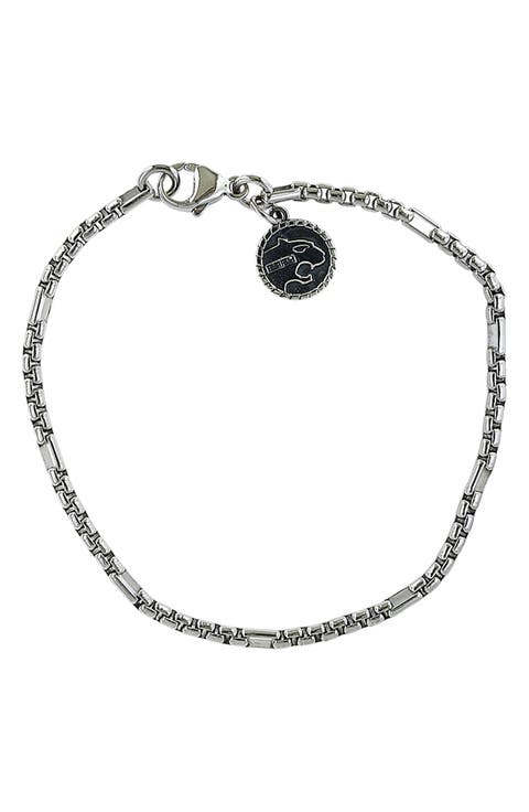 Sterling Silver Box Chain Bracelet
