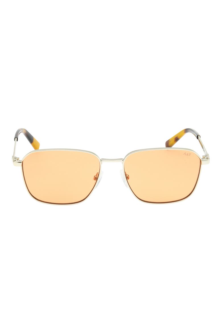 56mm Round Sunglasses, Main, color, GOLD / BORDEAUX