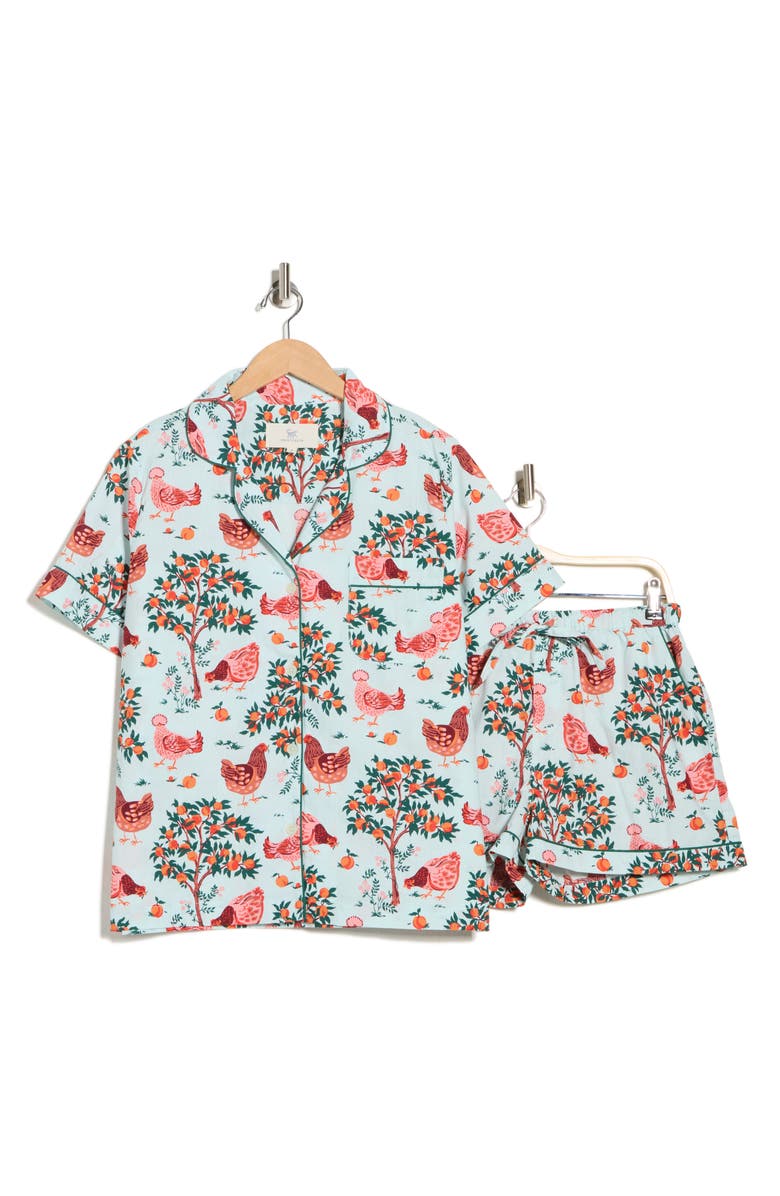 Printfresh Organic Cotton Poplin Short Sleeve Pajamas, Alternate, color, 