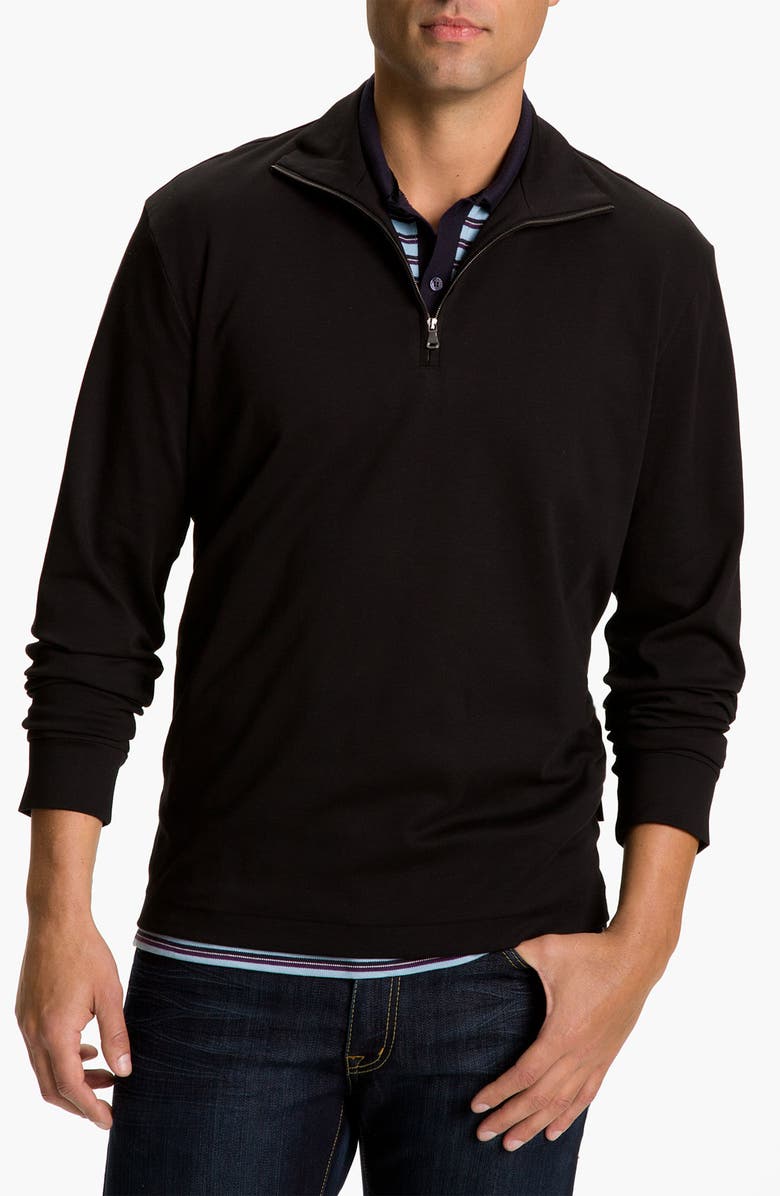 BOSS Black 'Padua' Quarter Zip Pullover, Main, color, 