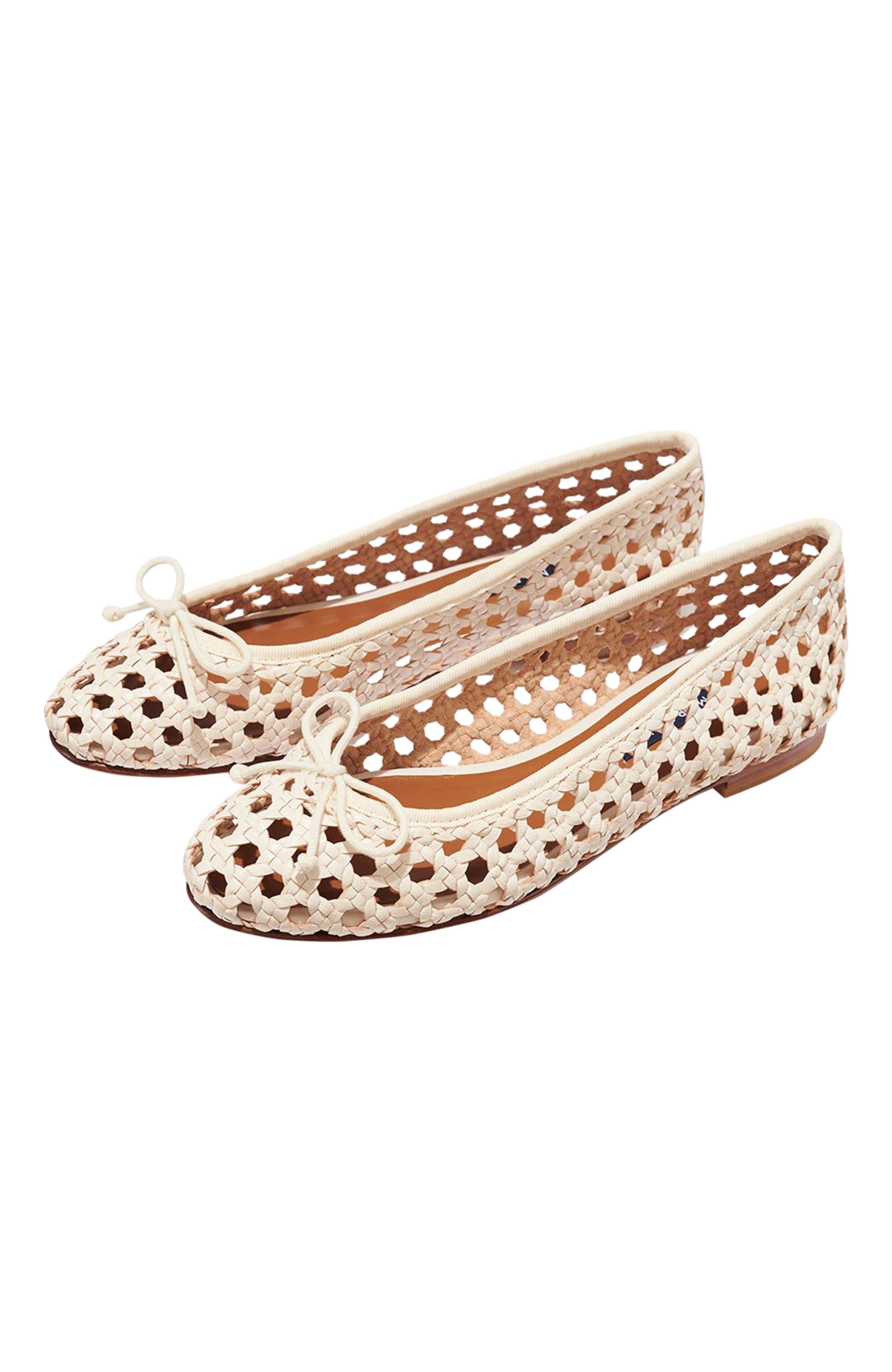 MARGAUX The Woven Demi, Alternate, color, Ecru Leather