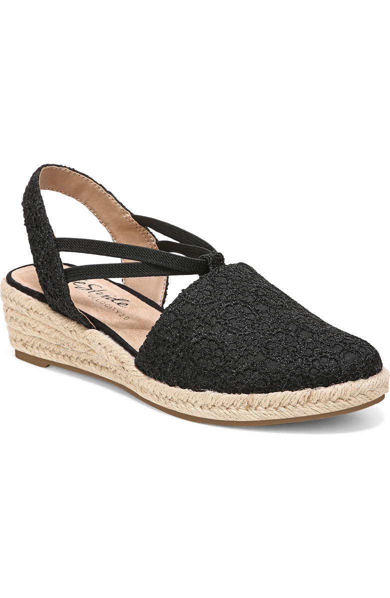 LifeStride Katrina Espadrille Slingback Wedge Pump, Main, color,