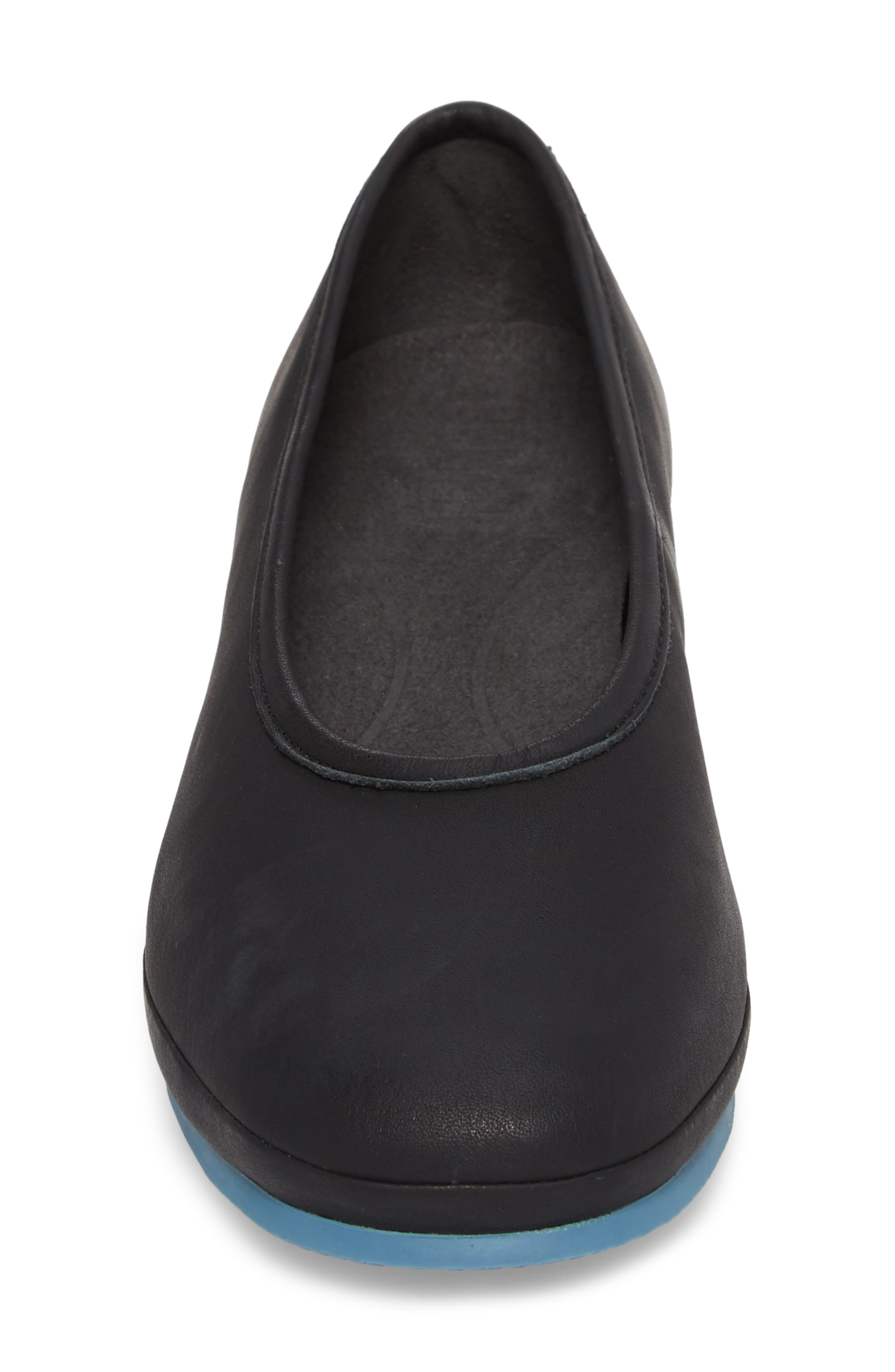 Alright Cone Heel Pump, Alternate, color, BLACK LEATHER
