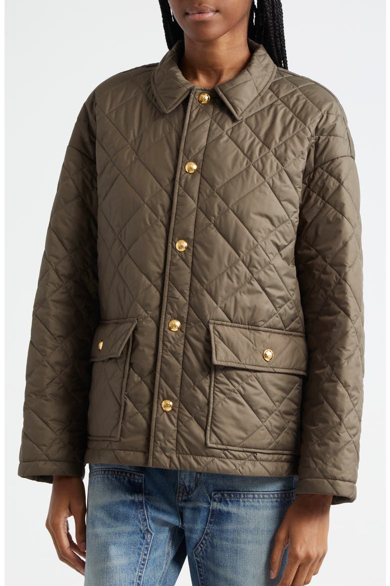 Helah Quilted Jacket, Alternate, color, ARMY GREEN