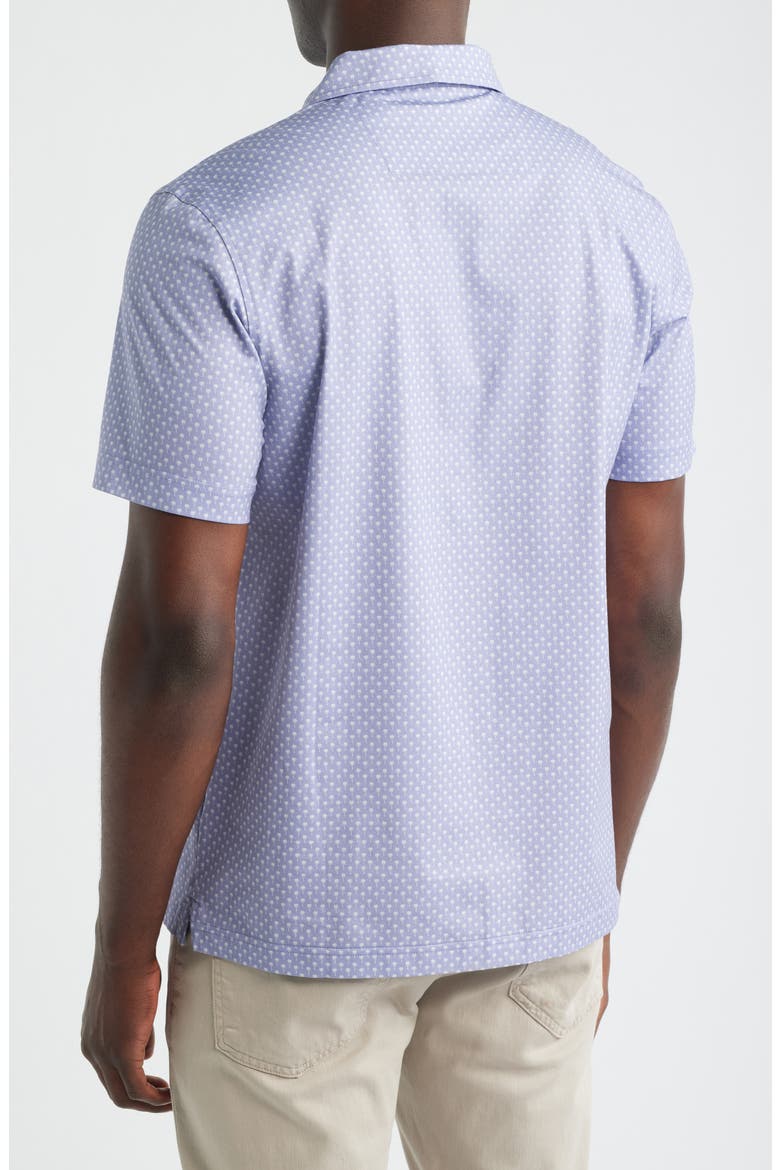 Victor OoohCotton® Palm Tree Print Polo, Alternate, color, LILAC