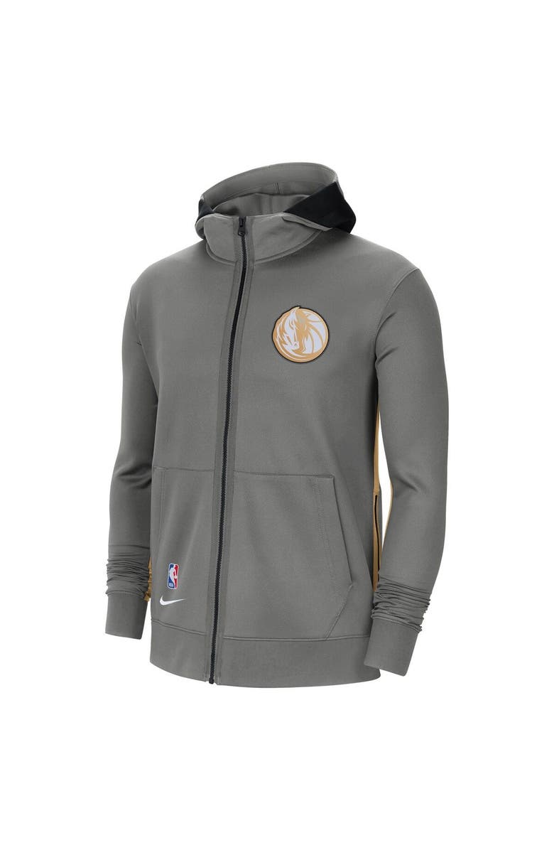 Nike Men's Nike Gray Dallas Mavericks 2020/21 City Edition Showtime Full-Zip Hoodie, Alternate, color, 