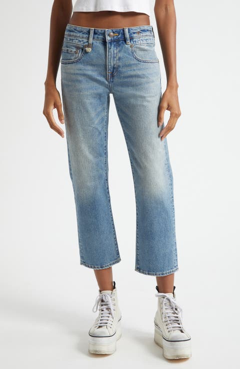 Straight Leg Boyfriend Jeans (Patton Blue Stretch)