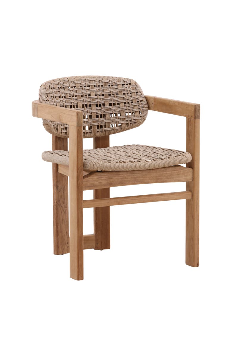 Dovetail Furniture Jessamine Outdoor Dining Chair, Main, color, Natural