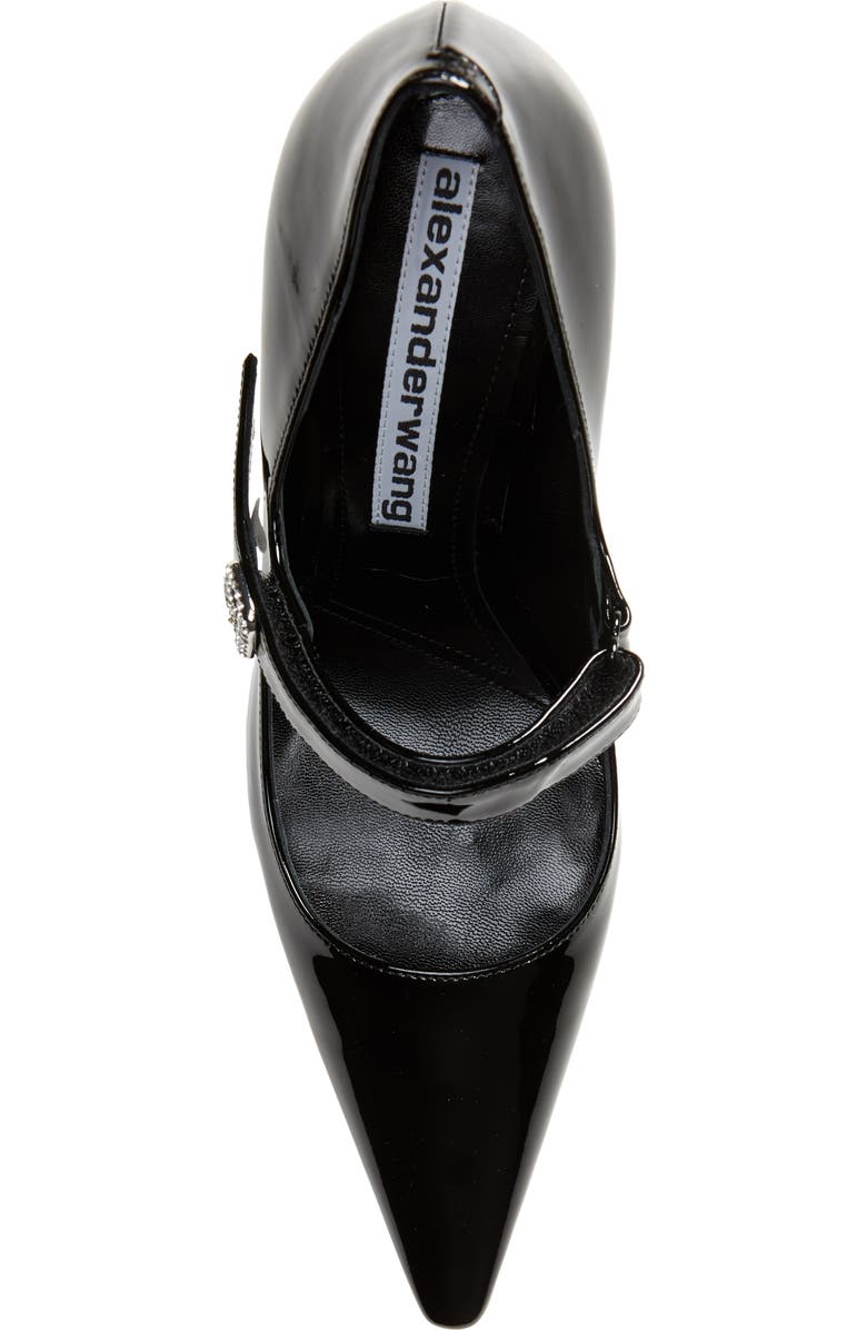 Alexander Wang Grace Crystal Logo Mary Jane Pump, Alternate, color,