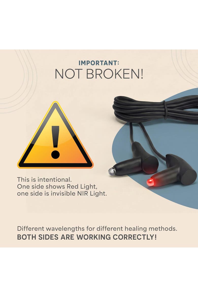 Red Light Therapy Device for Nose & Ears Infrared Sinus Relief, Alternate, color, Black
