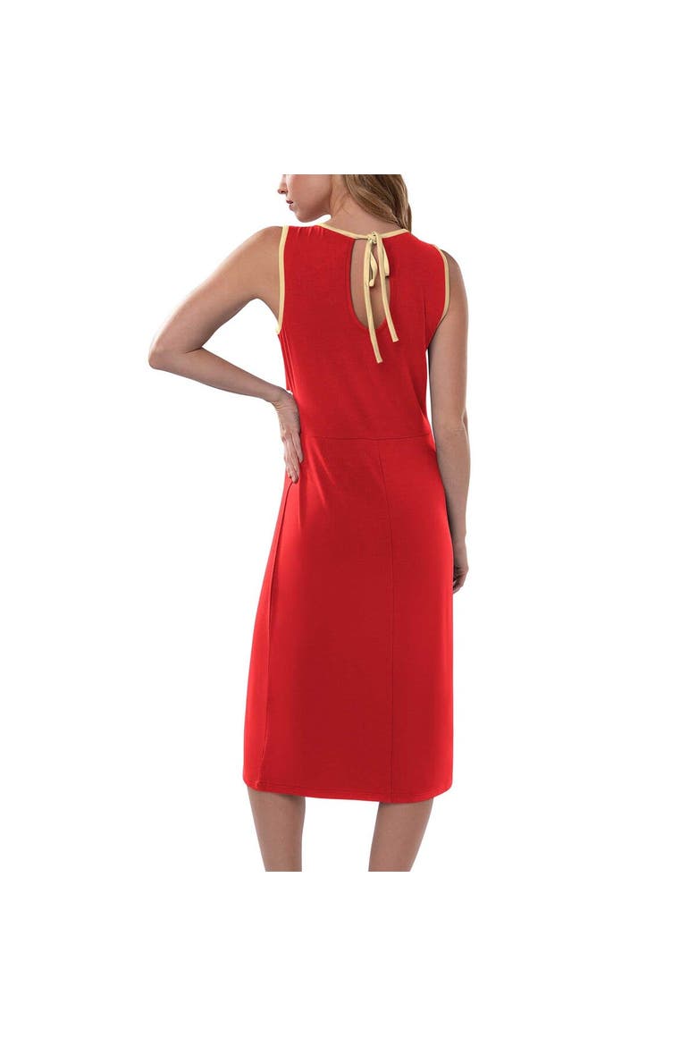 Women's G-III 4Her by Carl Banks Scarlet San Francisco 49ers Main Field Maxi Dress, Alternate, color, Scarlet