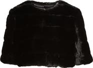 Eliza J Faux Fur Crop Jacket