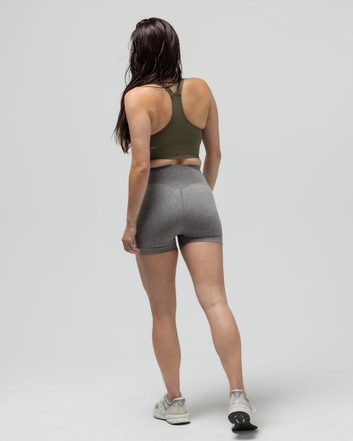 Reformer The Heather High-waisted Short In Black