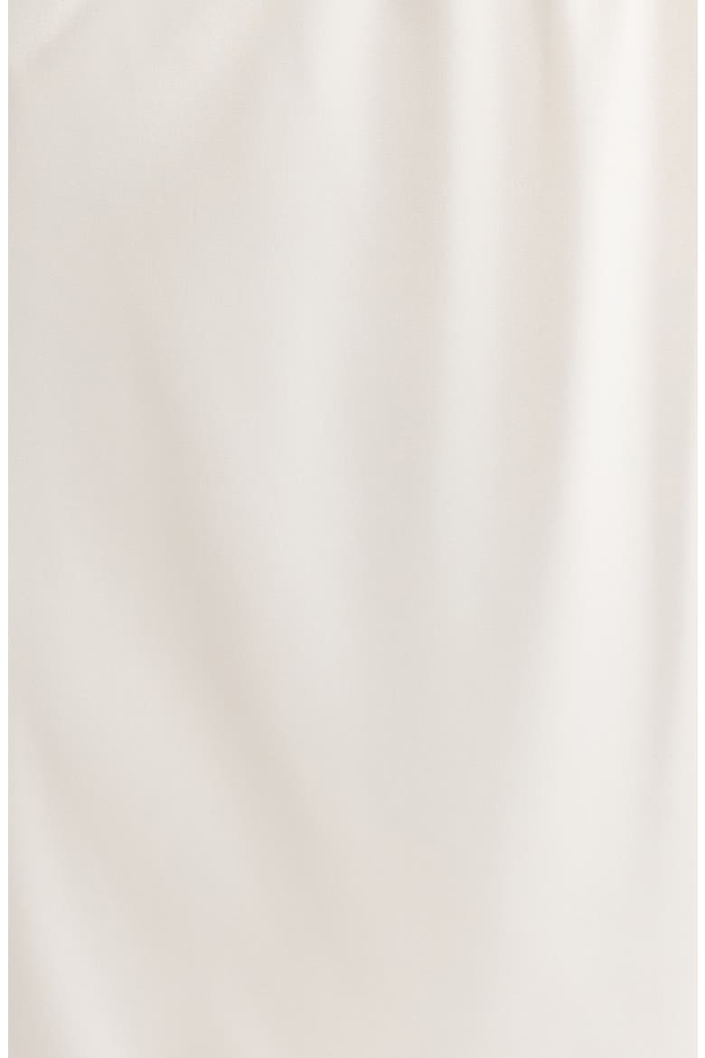 Scalloped Lace Trim Satin Slip Skirt, Alternate, color, IVORY EGRET