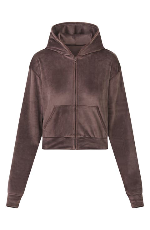 Velour Women's Hoodie (Regular & Plus Size)
