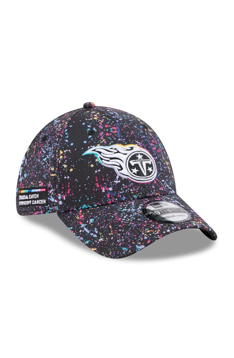 New Era Men
s New Era  Black Tennessee Titans 2025 NFL Crucial Catch 39THIRTY Flex Hat, Main, color, Black