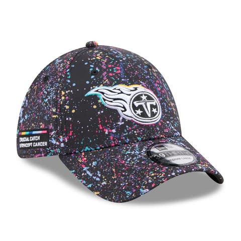 Men
s New Era  Black Tennessee Titans 2025 NFL Crucial Catch 39THIRTY Flex Hat