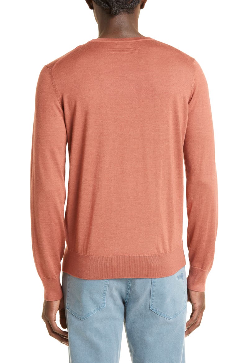 Casheta Light Stretch Cotton Sweater, Alternate, color, REDWOOD