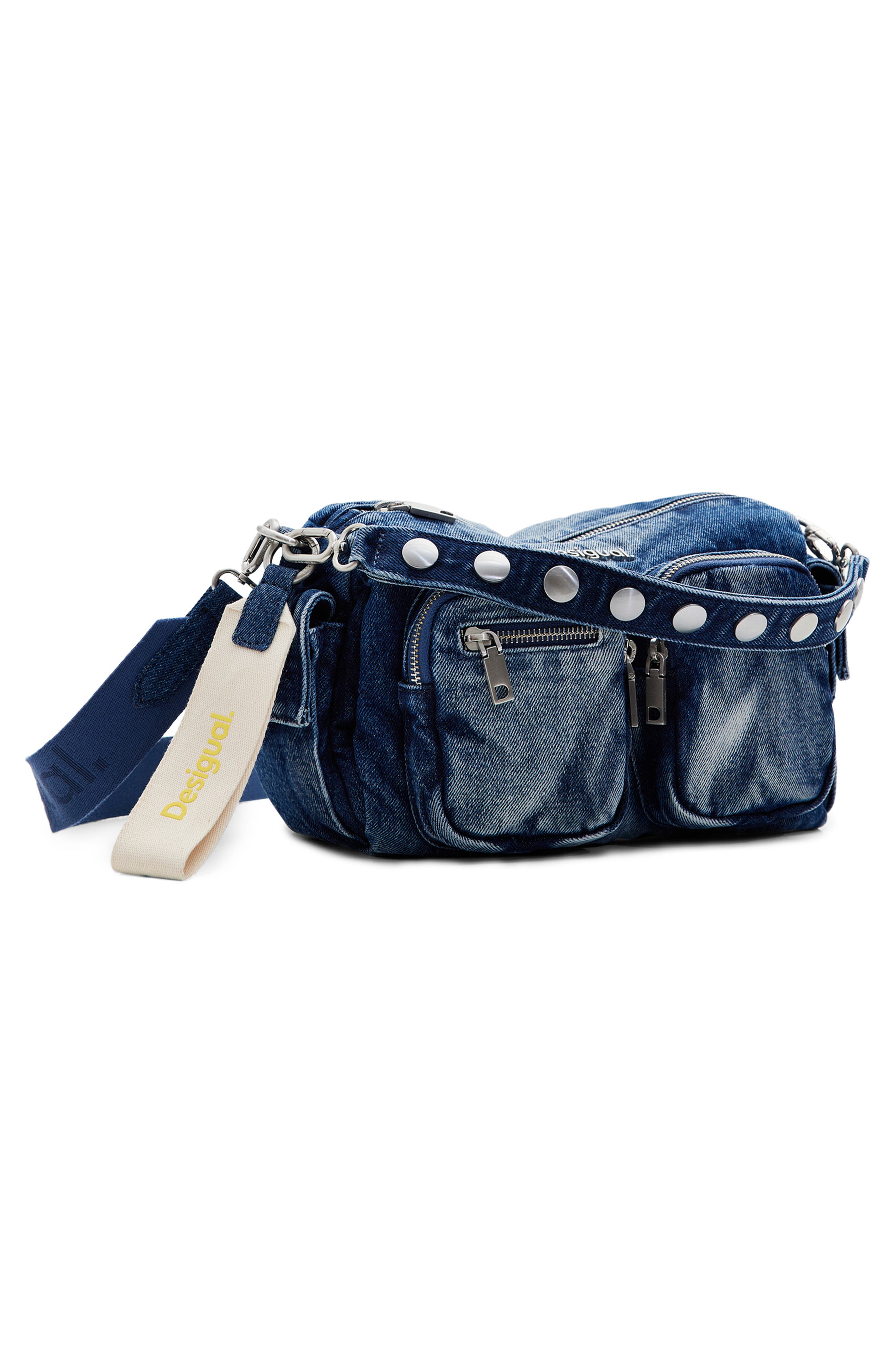 Desigual Denim Shoulder Bag, Alternate, color, 