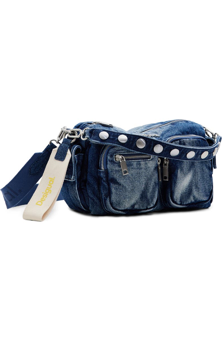 Desigual Denim Shoulder Bag, Alternate, color,