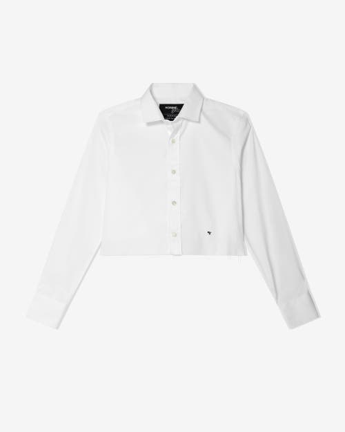 Hommegirls Cropped Shirt In White