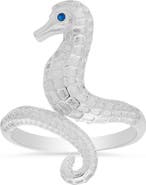 Queen Jewels Sterling Silver Seahorse Ring
