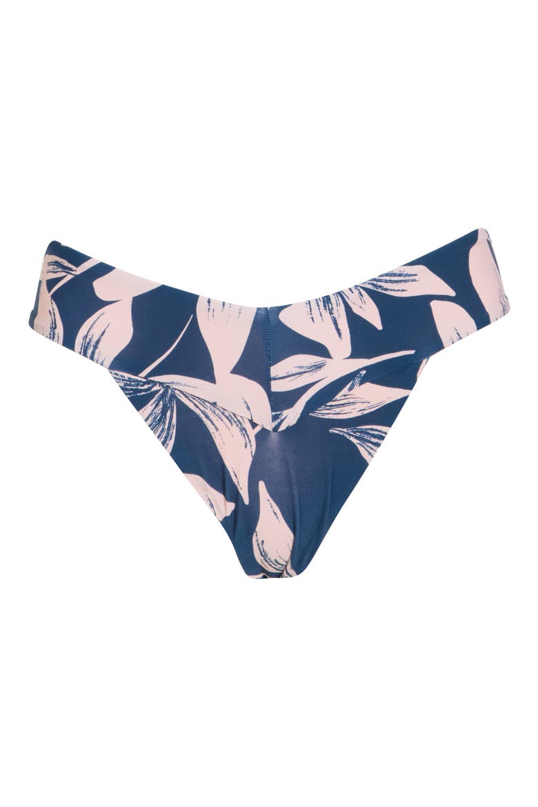Bloom Banded V Bikini Bottoms, Alternate, color, HARBOR BLUE