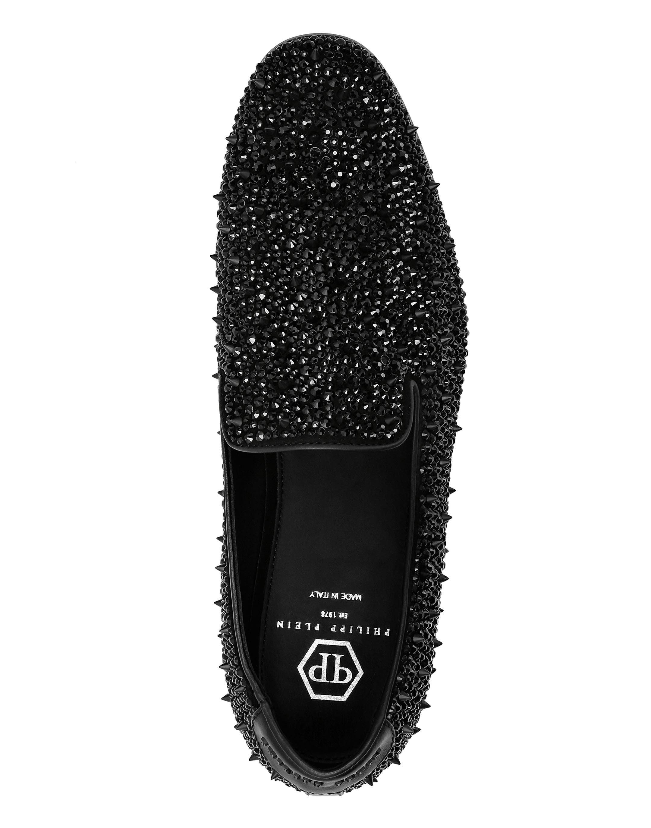 Moccasin Crystal Men, Alternate, color, black