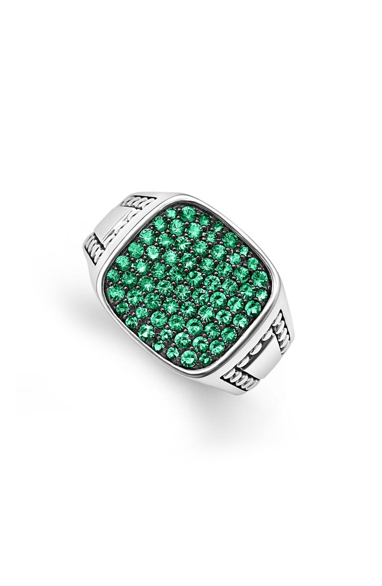 LAGOS Men's Anthem Diamond Ring, Main, color, Silver