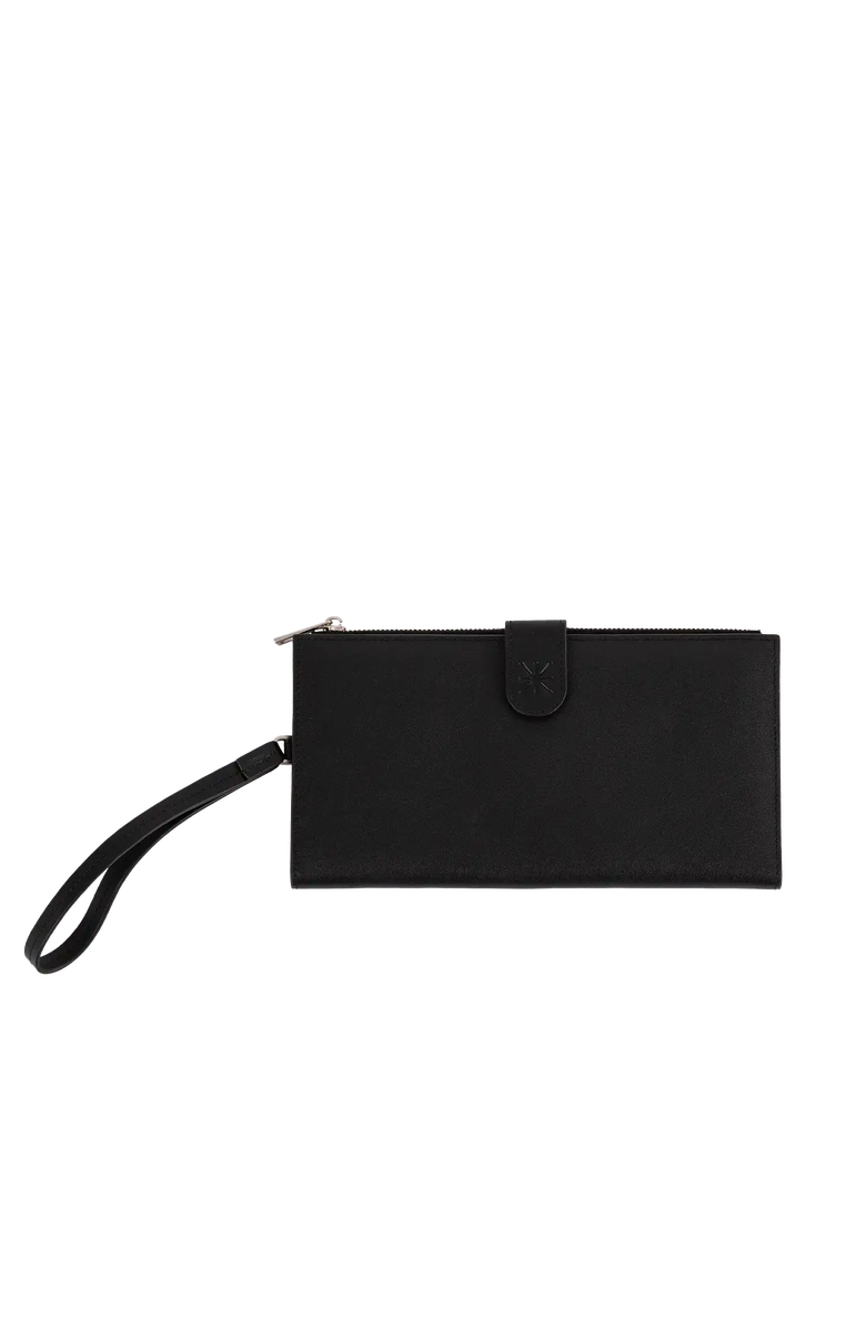 Esthera Leather Passport Holder, Main, color, Black