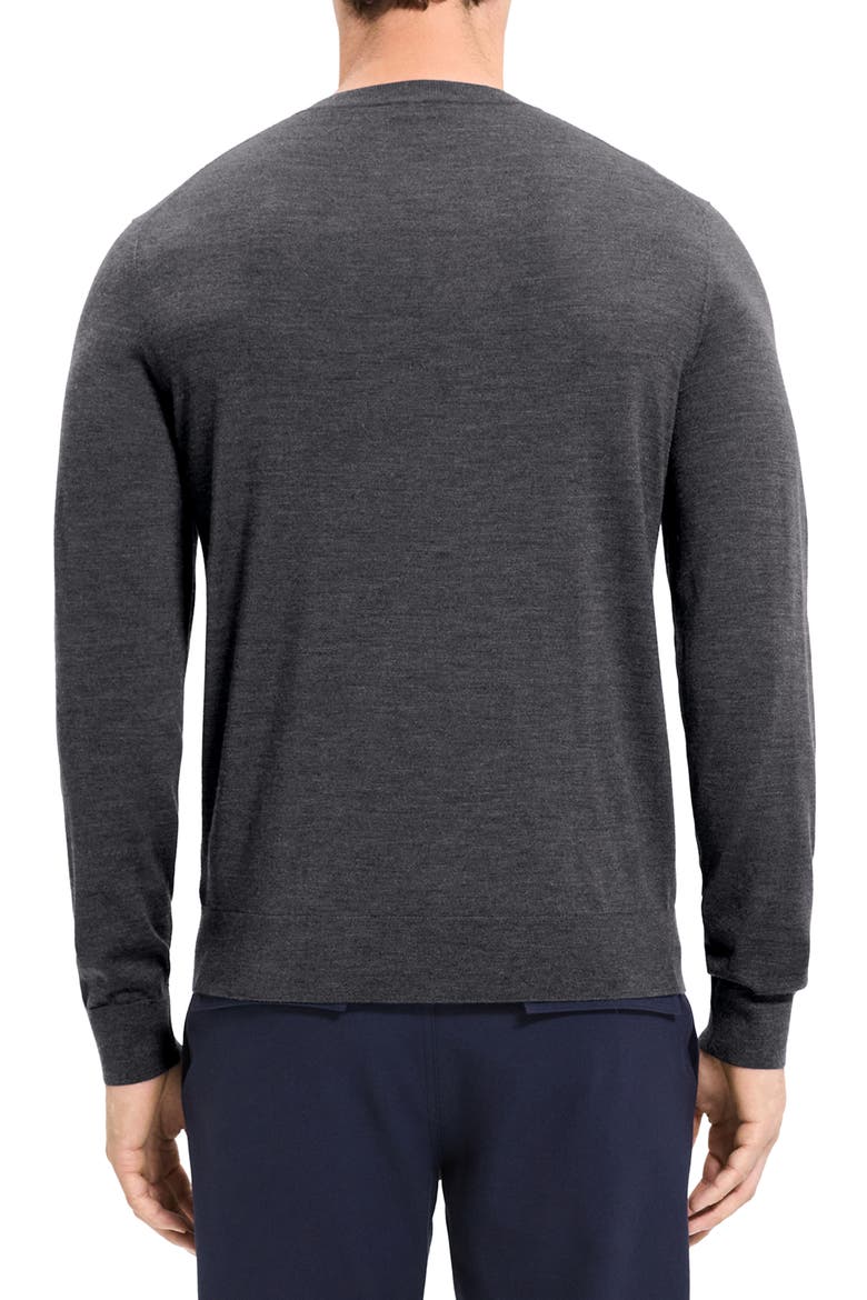 Regal Wool Crewneck Sweater, Alternate, color, DARK GREY MELANGE