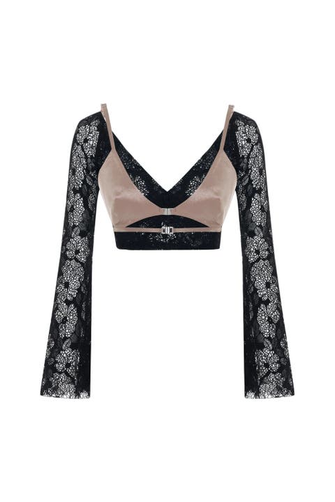 The Party Edit Lace Body With Contrast Bust Panel