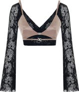PCFG The Party Edit Lace Body With Contrast Bust Panel