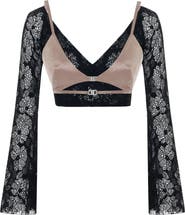 PCFG The Party Edit Lace Body With Contrast Bust Panel