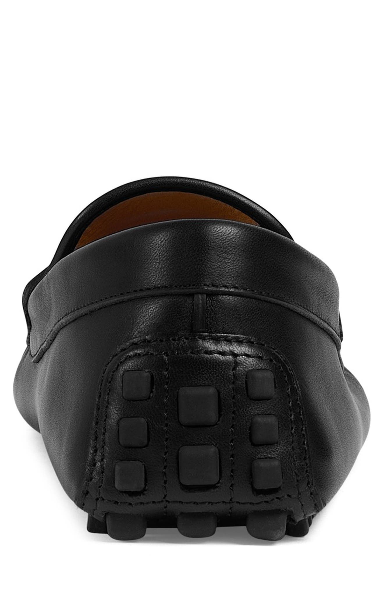 Gucci Interlocking G Leather Driving Shoe, Alternate, color, 