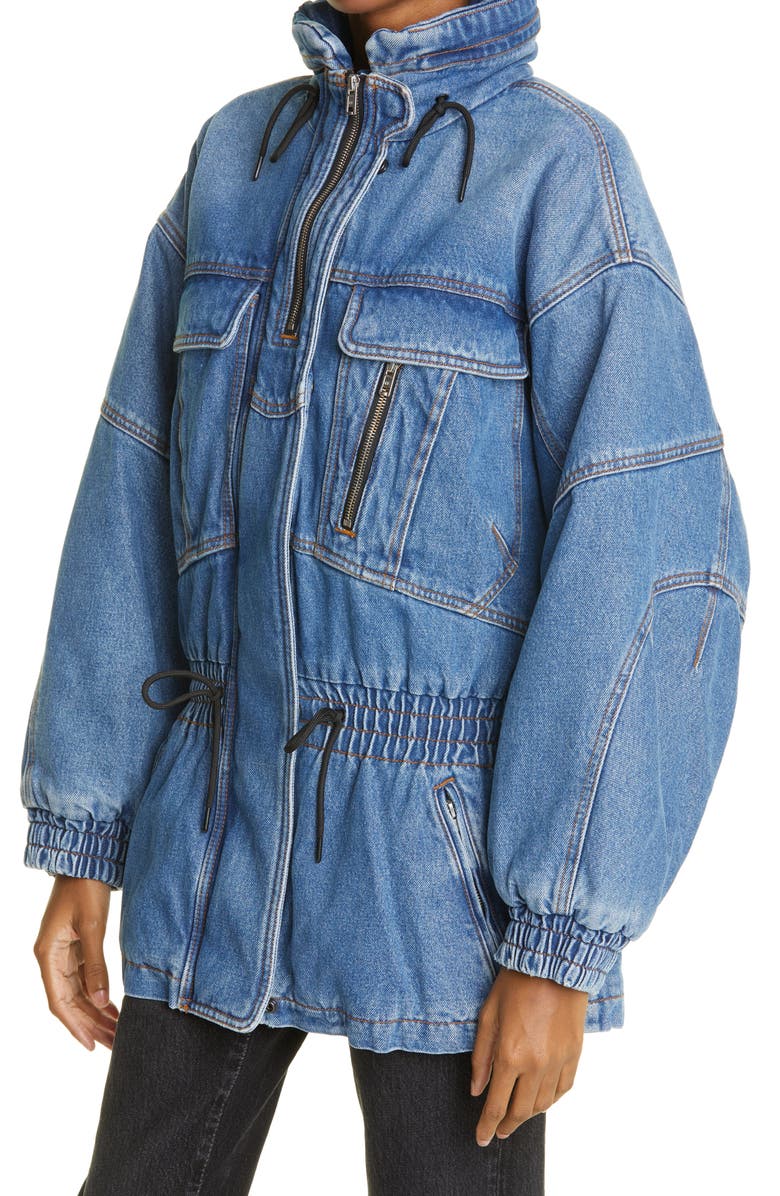 Alexander Wang Oversize Cotton Denim Field Jacket, Alternate, color, 