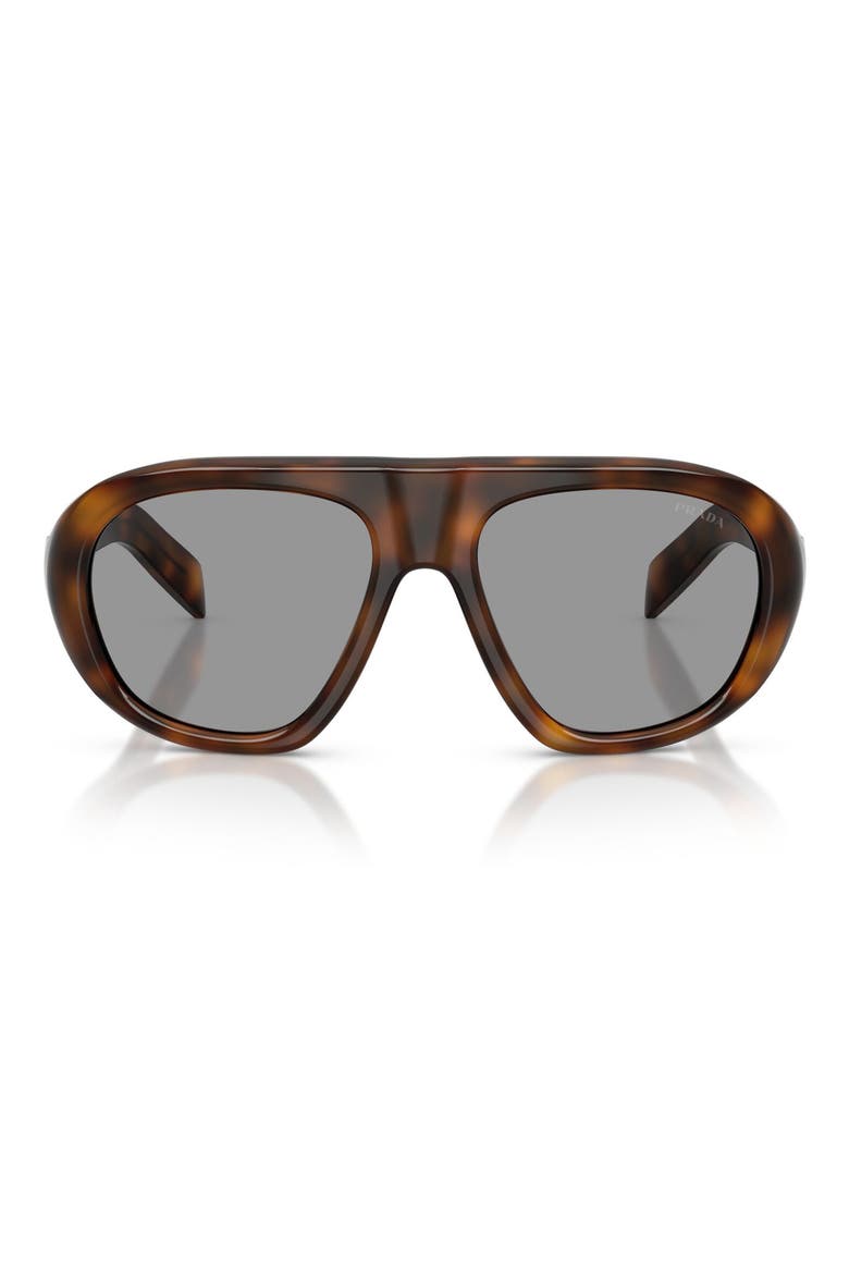 57mm Irregular Sunglasses, Main, color, JUNIPER TORTOISE / GREY