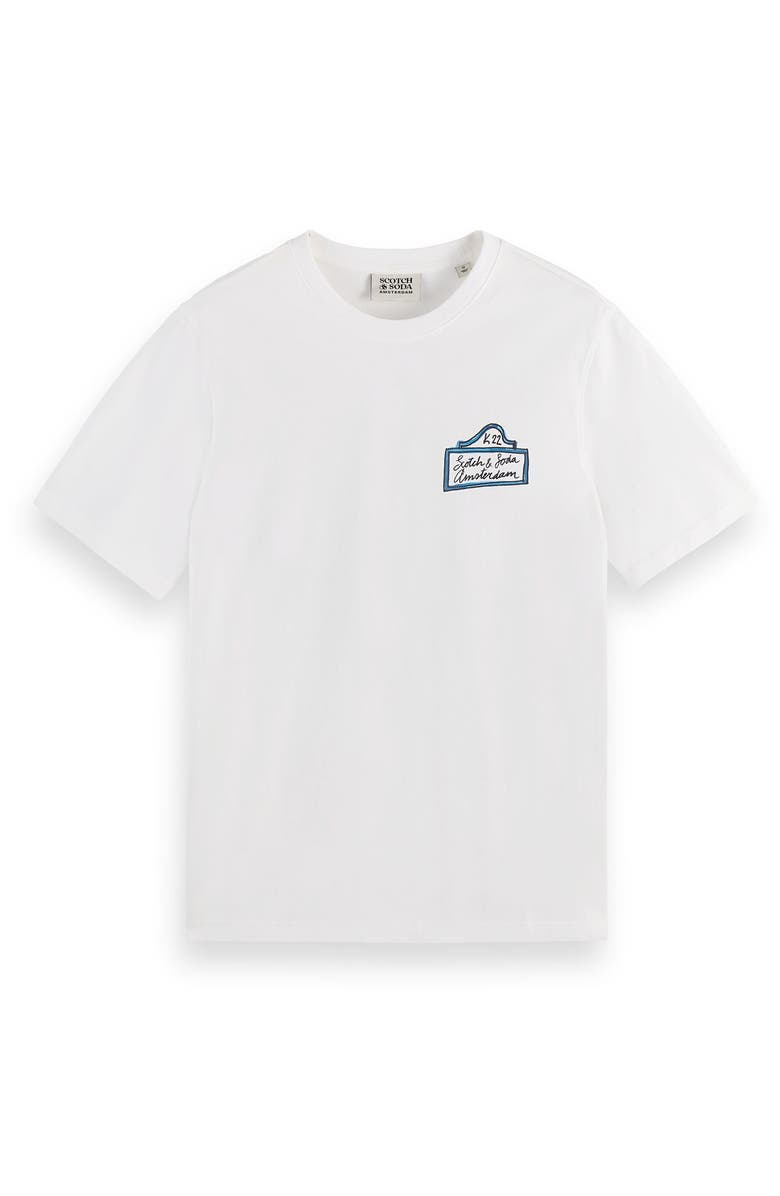 Scotch & Soda Crewneck Graphic T-Shirt, Alternate, color, Bright White