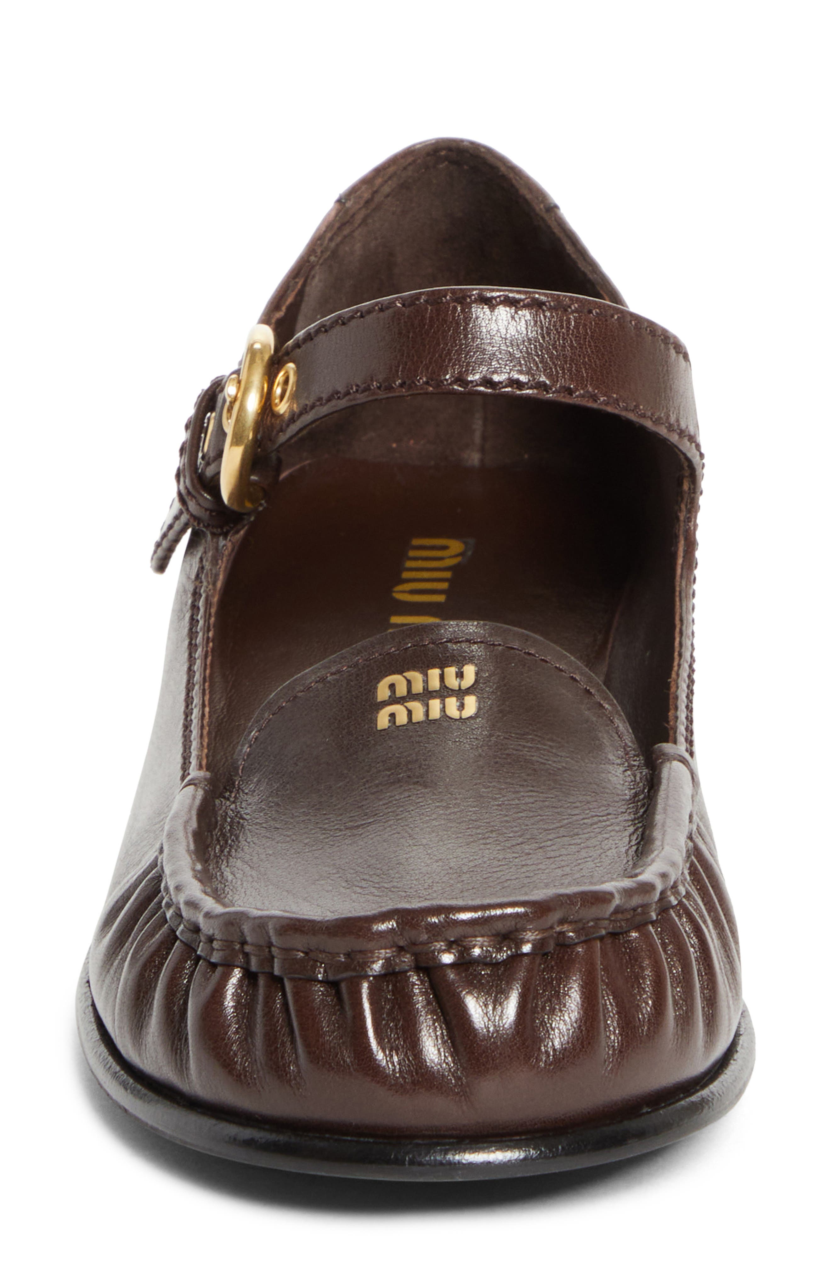 Miu Miu Mary Jane Loafer, Alternate, color, Moro