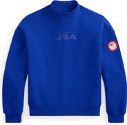 Polo Ralph Lauren Team USA Fleece Mock Neck Sweatshirt