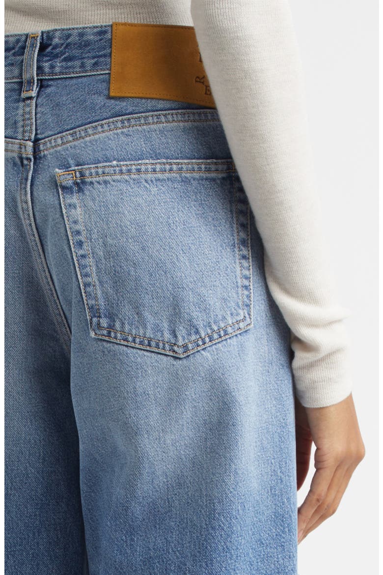Relaxed Fit High Waist Jeans, Alternate, color, NORDIC BLUE