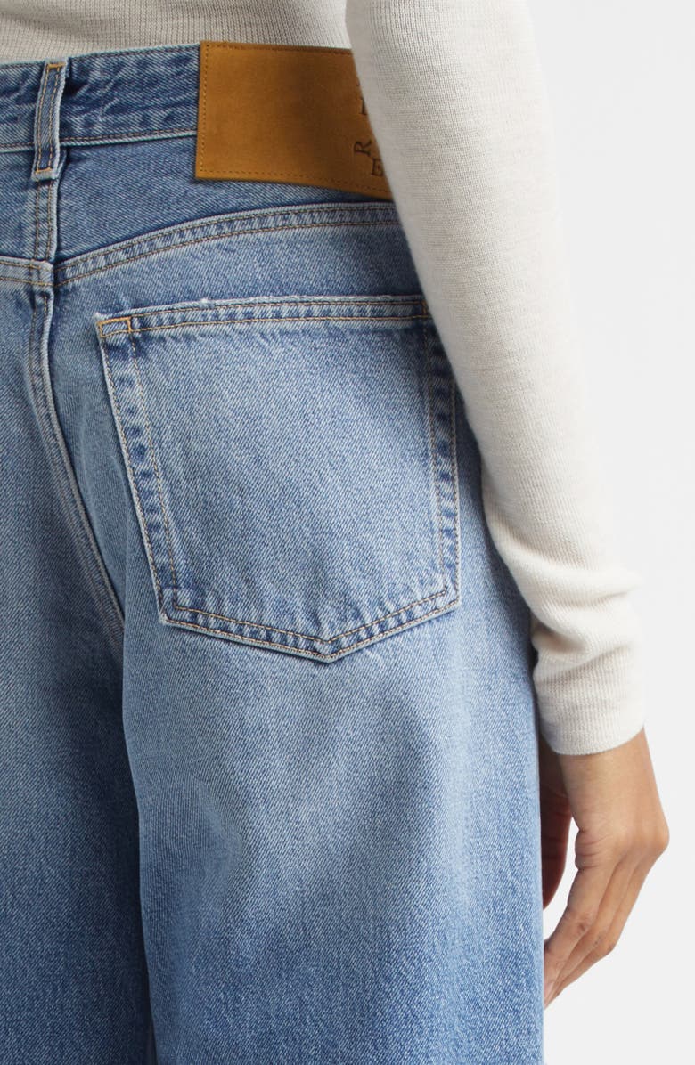 Haikure Relaxed Fit High Waist Jeans, Alternate, color, Nordic Blue