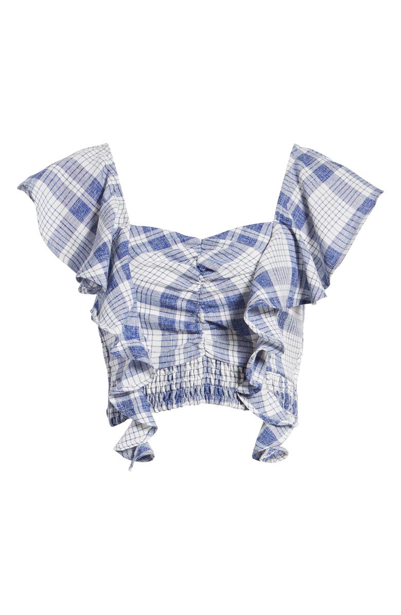 Somedays Lovin Playing Games Off the Shoulder Crop Top, Alternate, color, 