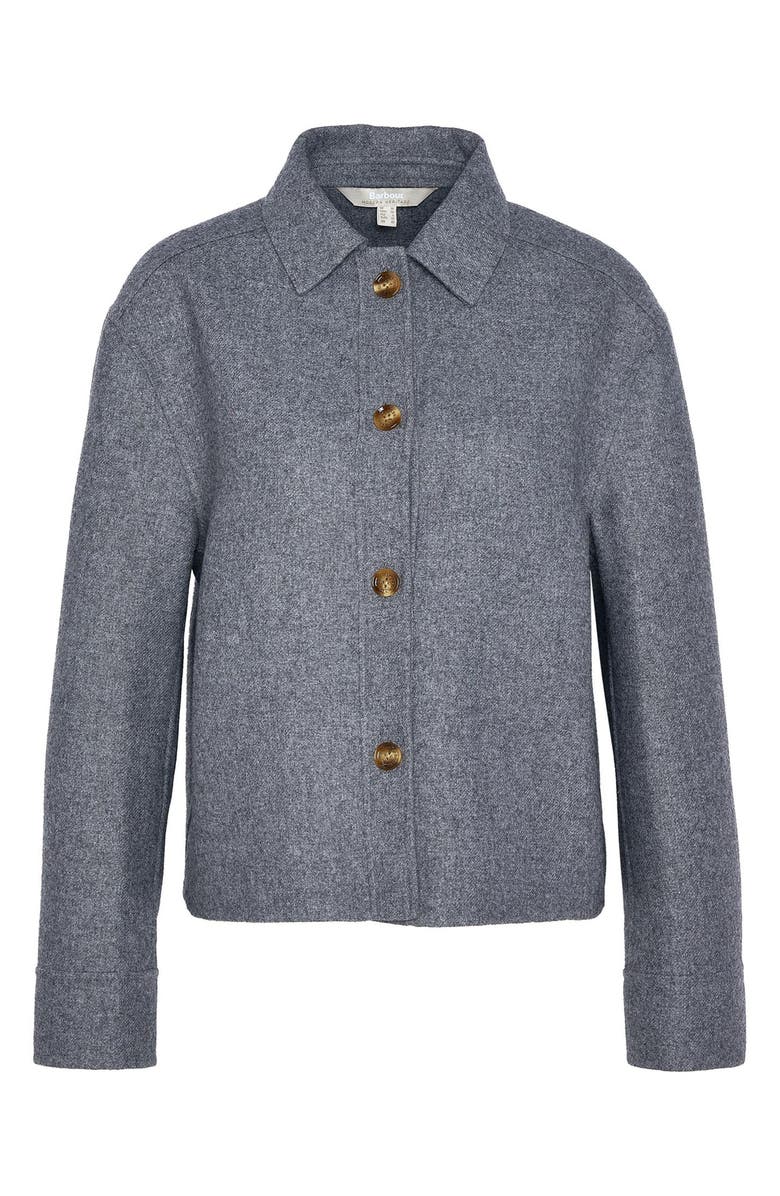 Barbour Emery Wool Blend Button-Up Shirt Jacket, Alternate, color, 