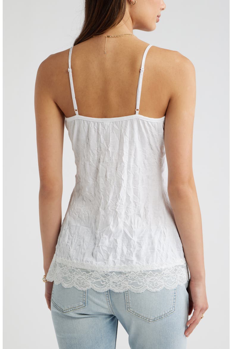 Crinkle Satin Camisole, Alternate, color, WHITE