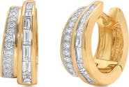 Sara Weinstock Papua 2-Row Diamond Hoop Earrings