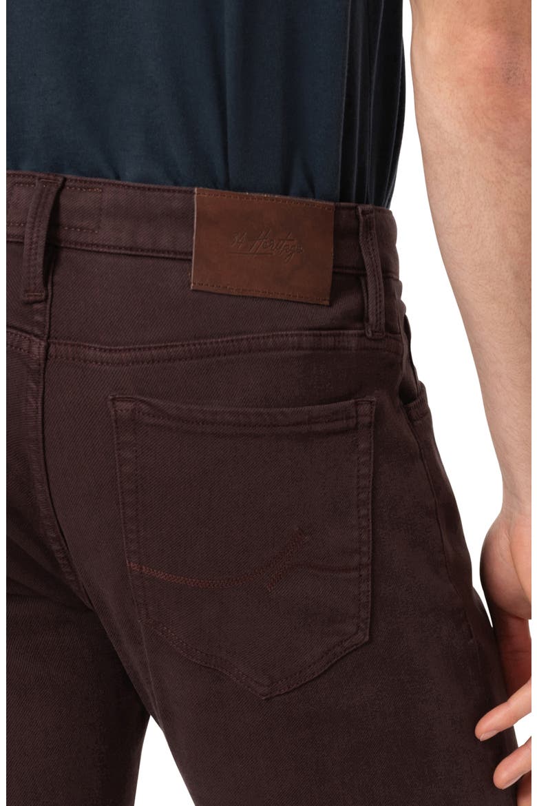 Courage Stretch Twill Straight Leg Pants, Alternate, color, BURGUNDY DIAGONAL